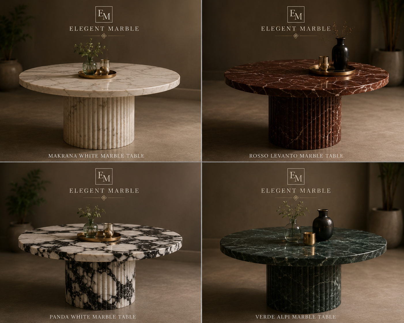Marble table collection